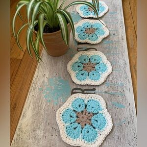 Crochet coasters